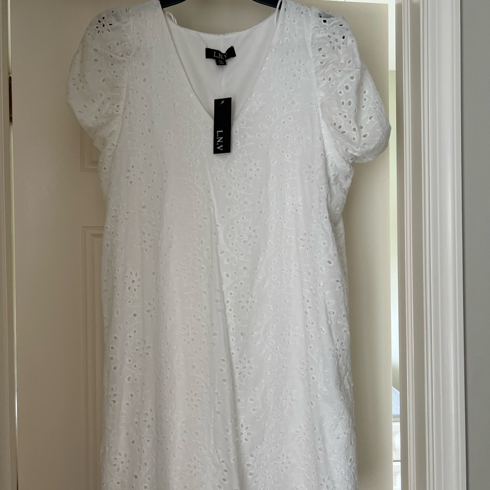 White Eyelet Dress